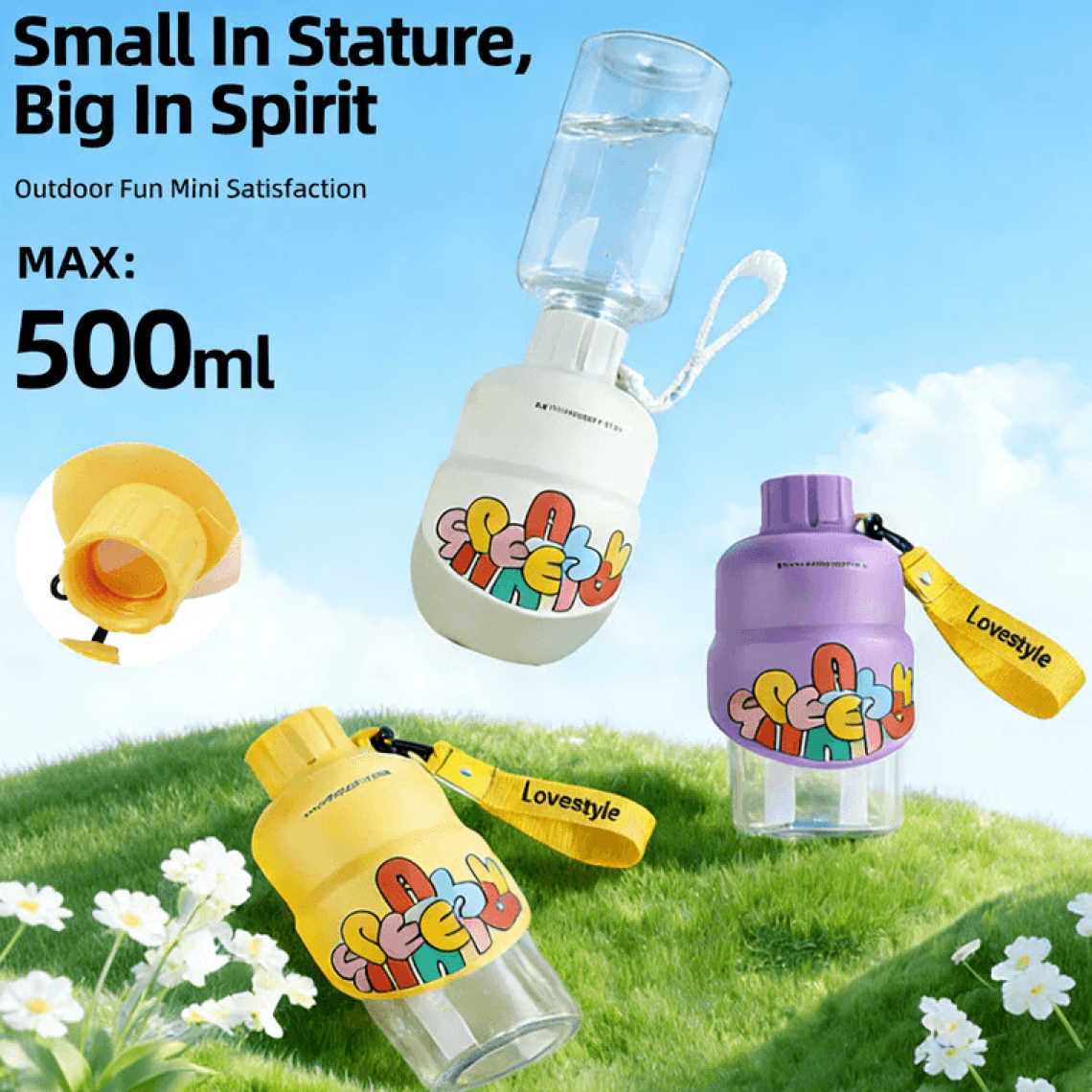 Portable 2-in-1 Pet Travel Water Bottle