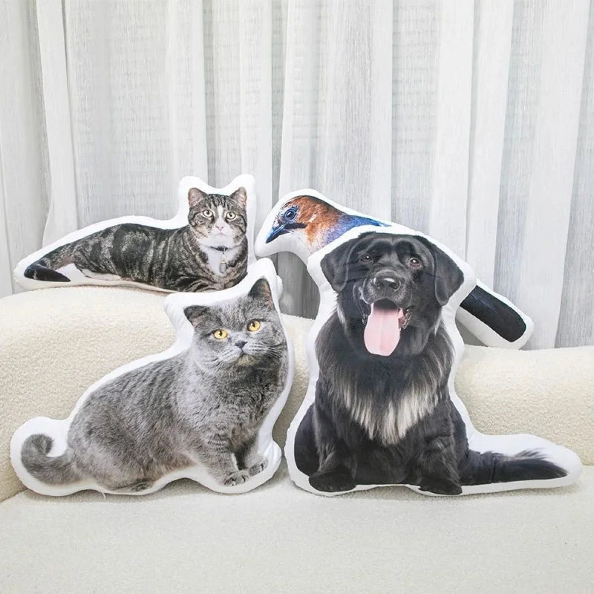 Custom Shaped Pet Photo Pillow