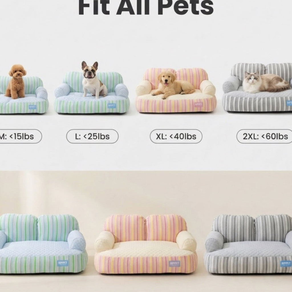 Luxury Orthopedic Dog Sofa Bed - Washable & All-Seasons