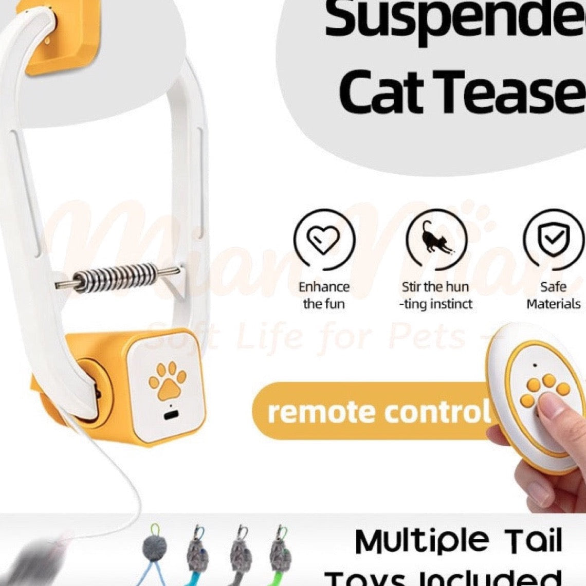 Interactive Dual-Mode Remote Control Cat Teaser
