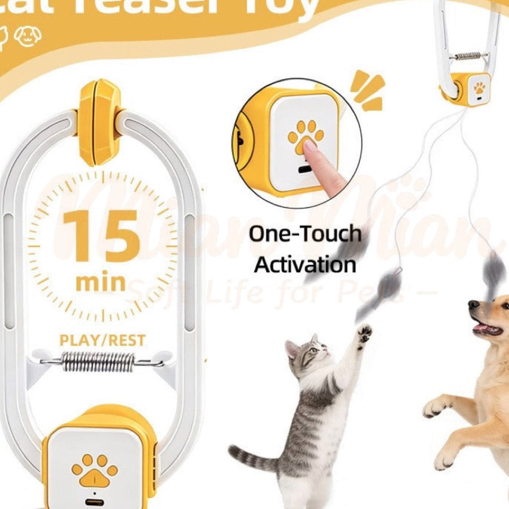 Interactive Dual-Mode Remote Control Cat Teaser
