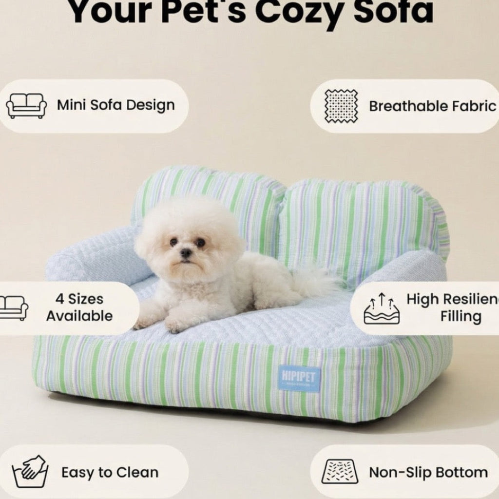 Luxury Orthopedic Dog Sofa Bed - Washable & All-Seasons