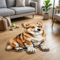 Custom Shaped Pet Rug - Hand-Tufted Irregular Portrait Mat