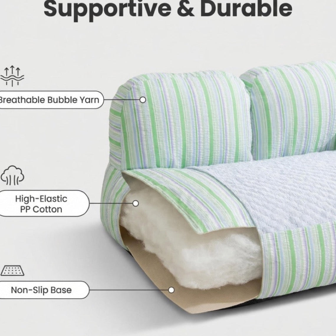 Luxury Orthopedic Dog Sofa Bed - Washable & All-Seasons