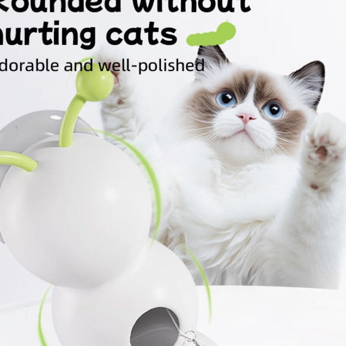 Smart Motion-Activated Cat Teaser Toy