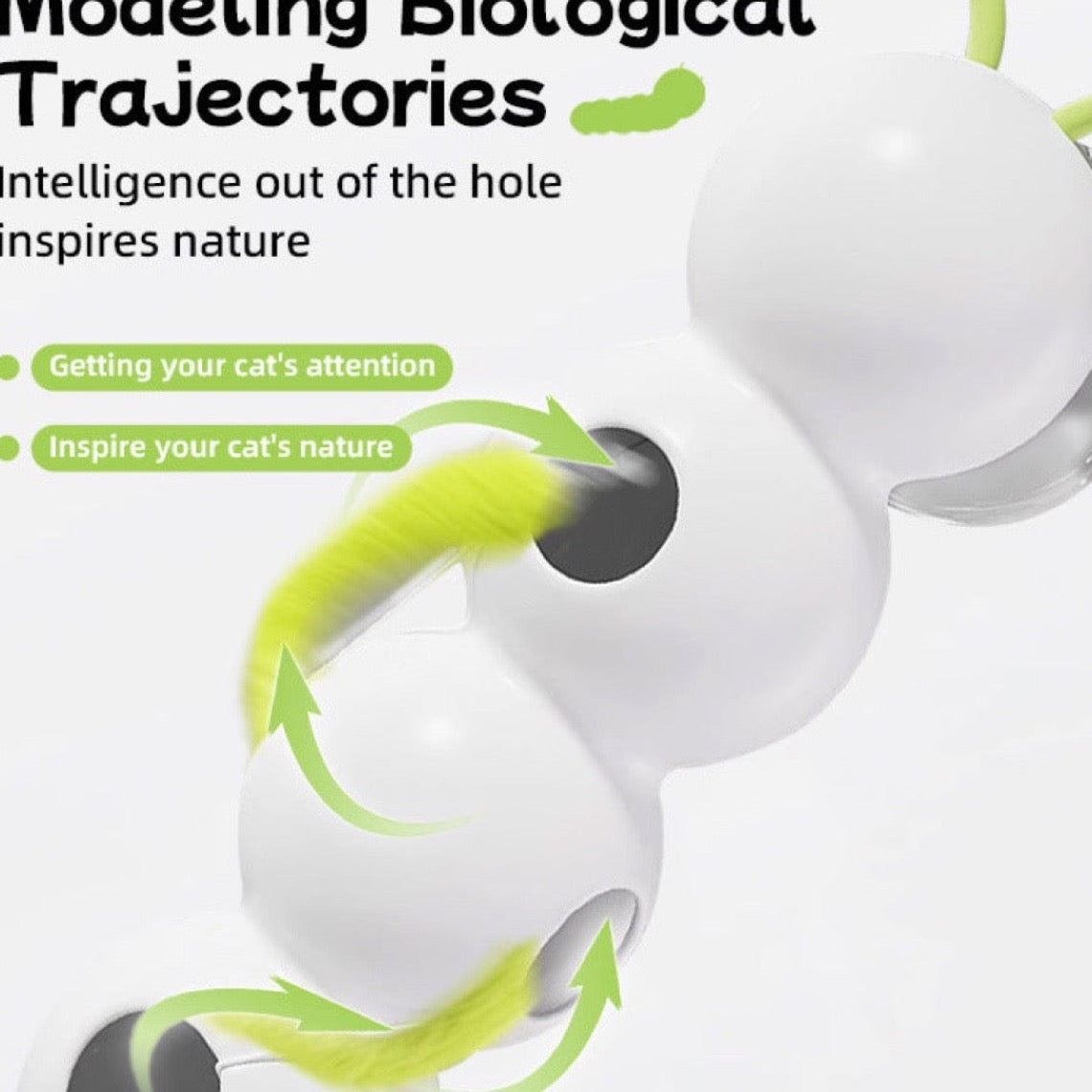 Smart Motion-Activated Cat Teaser Toy