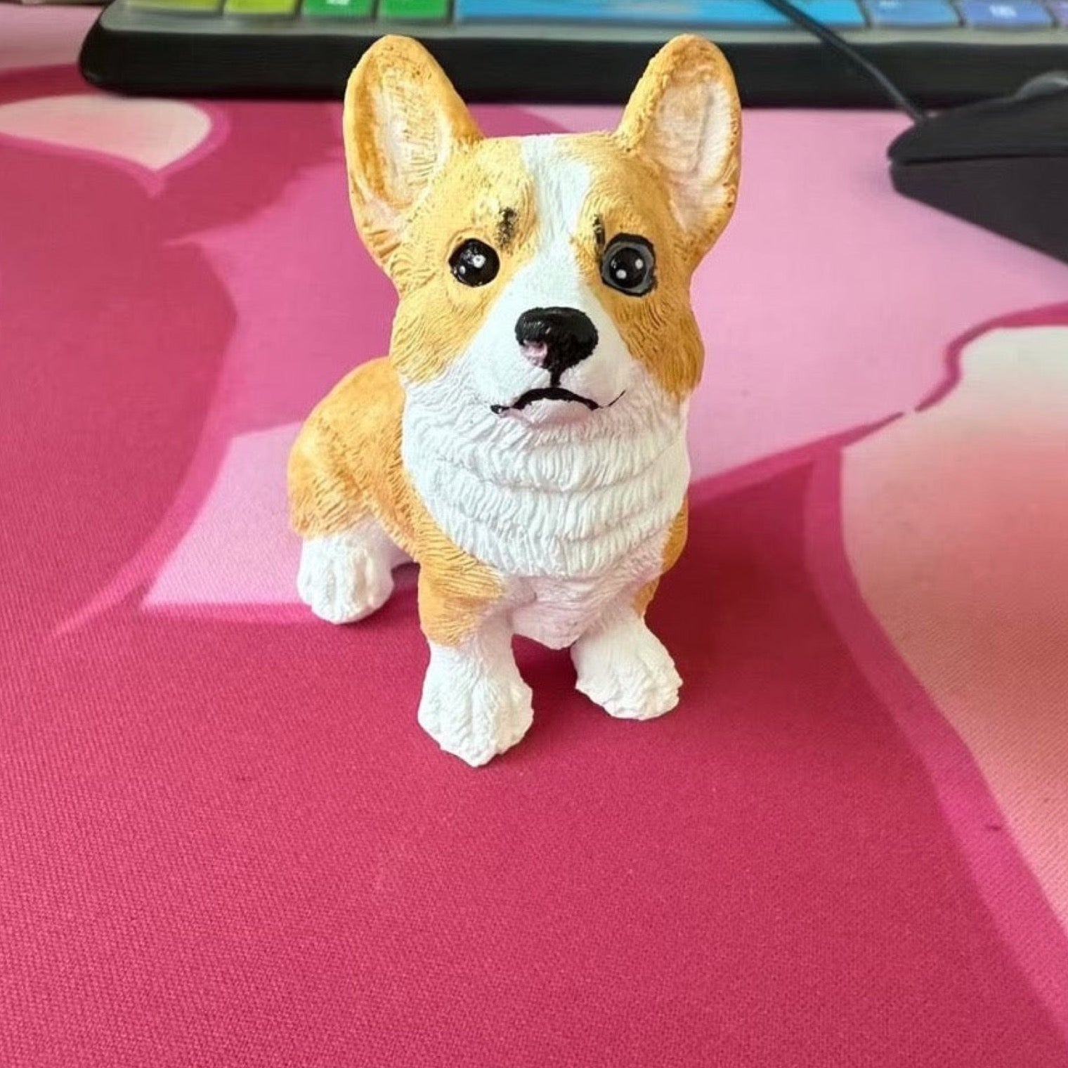 Hand-Painted Custom Gypsum Pet Sculpture