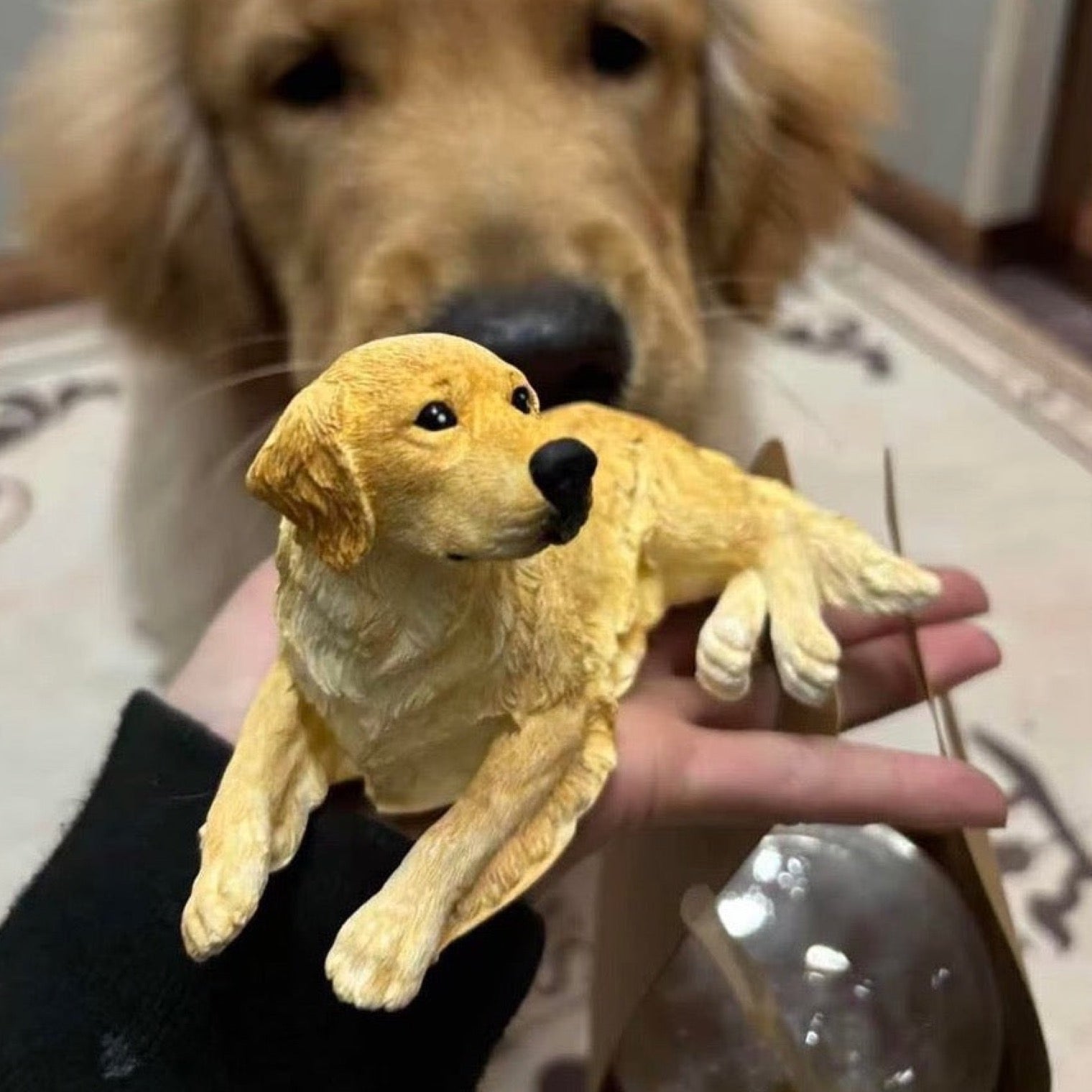Hand-Painted Custom Gypsum Pet Sculpture