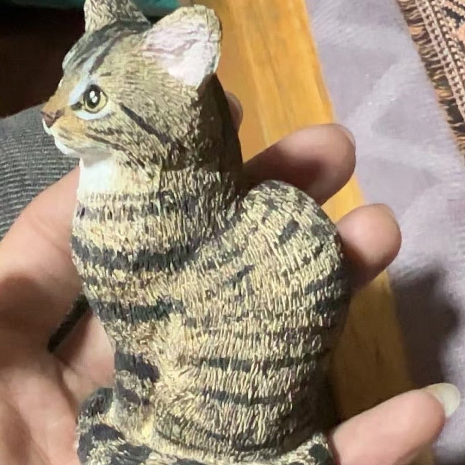 Hand-Painted Custom Gypsum Pet Sculpture